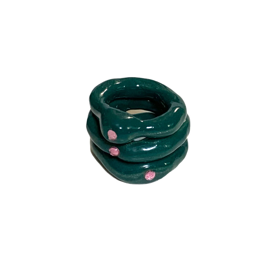 soft shine green ring