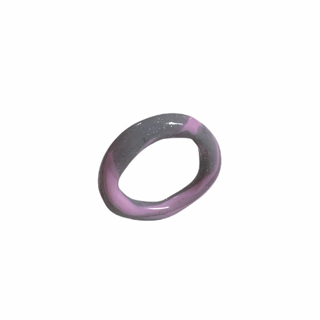 pink marble ring
