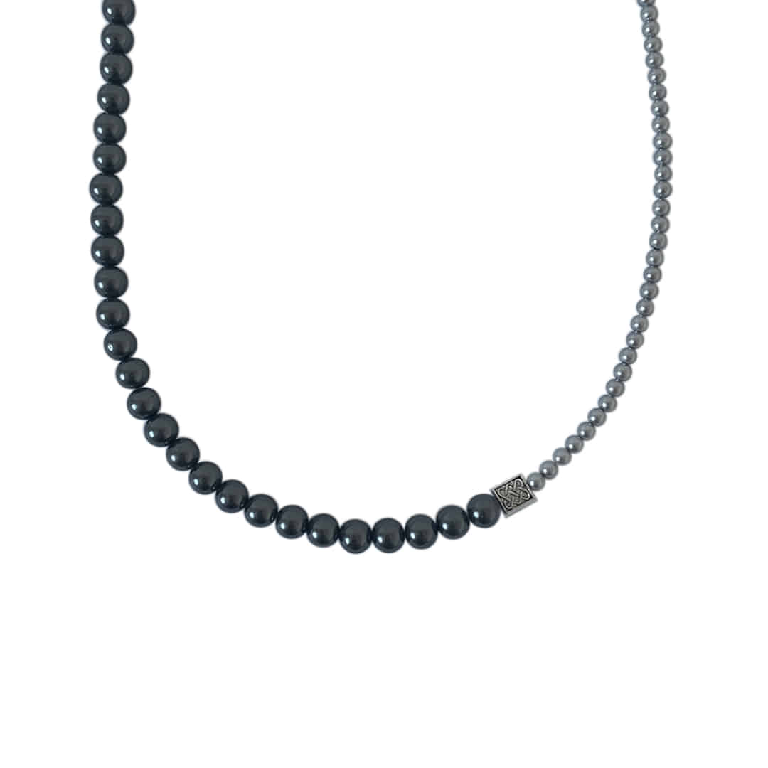 color mix black pearl necklace