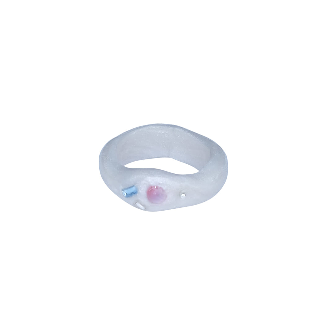 pink catseye ring