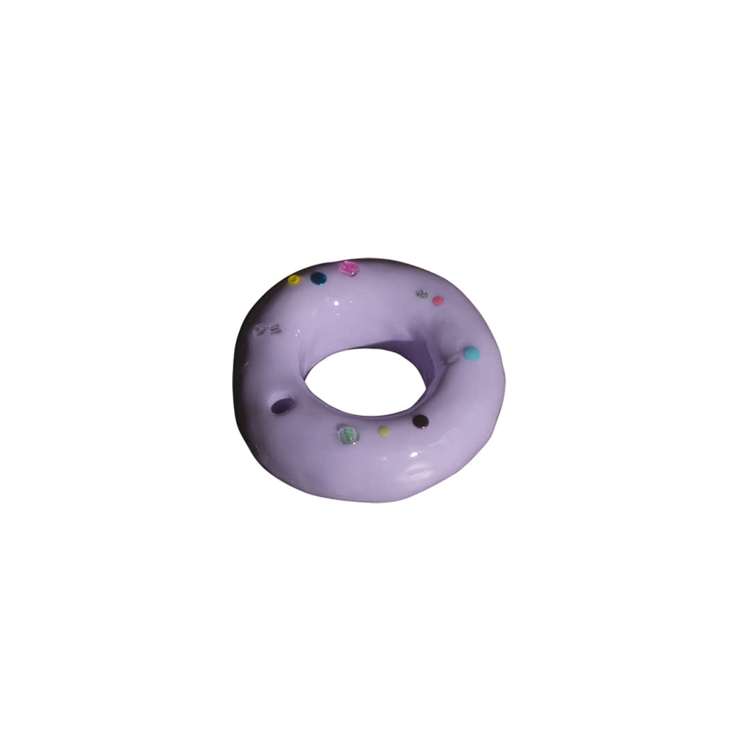 lilac doughnut incense holder