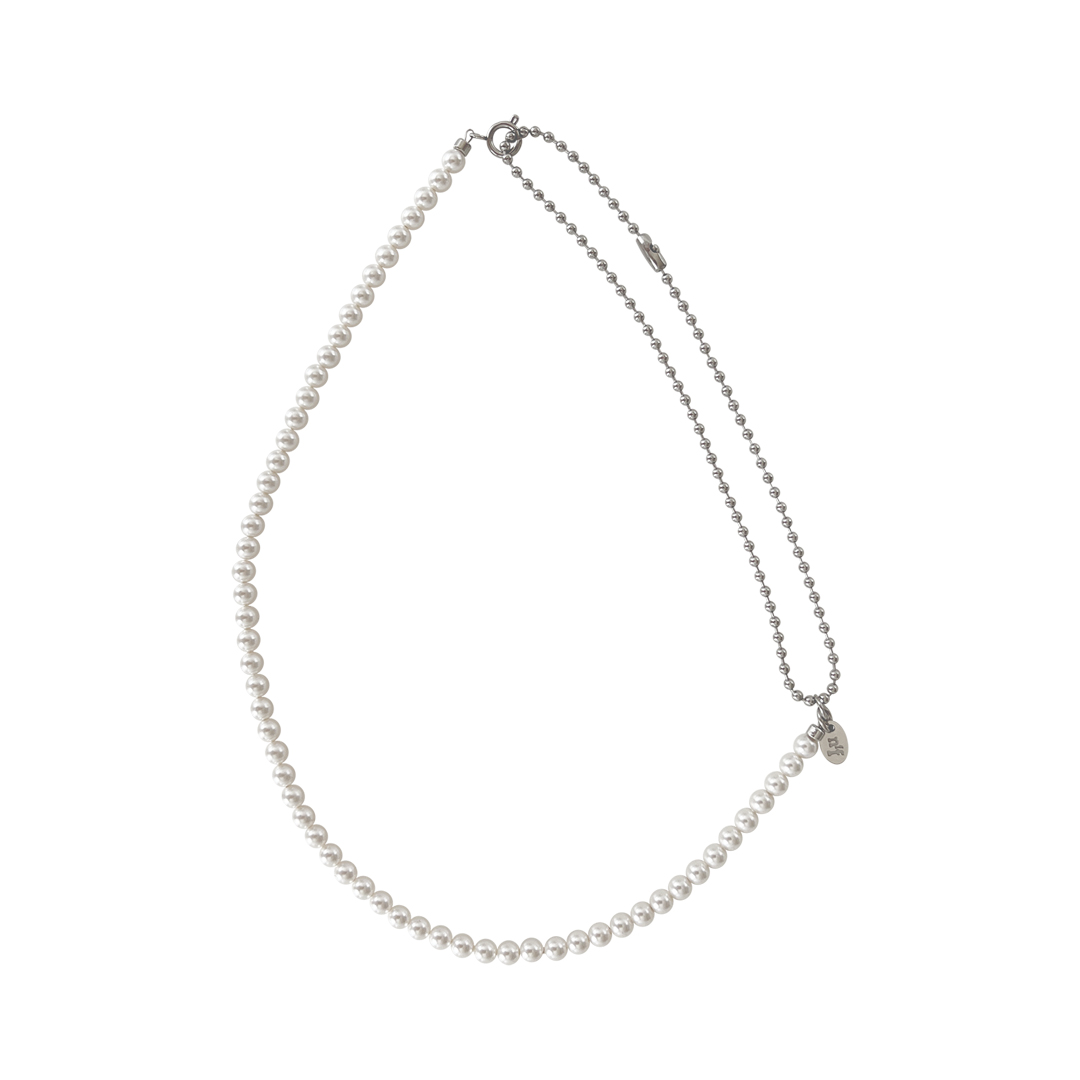 pearl mix chain necklace