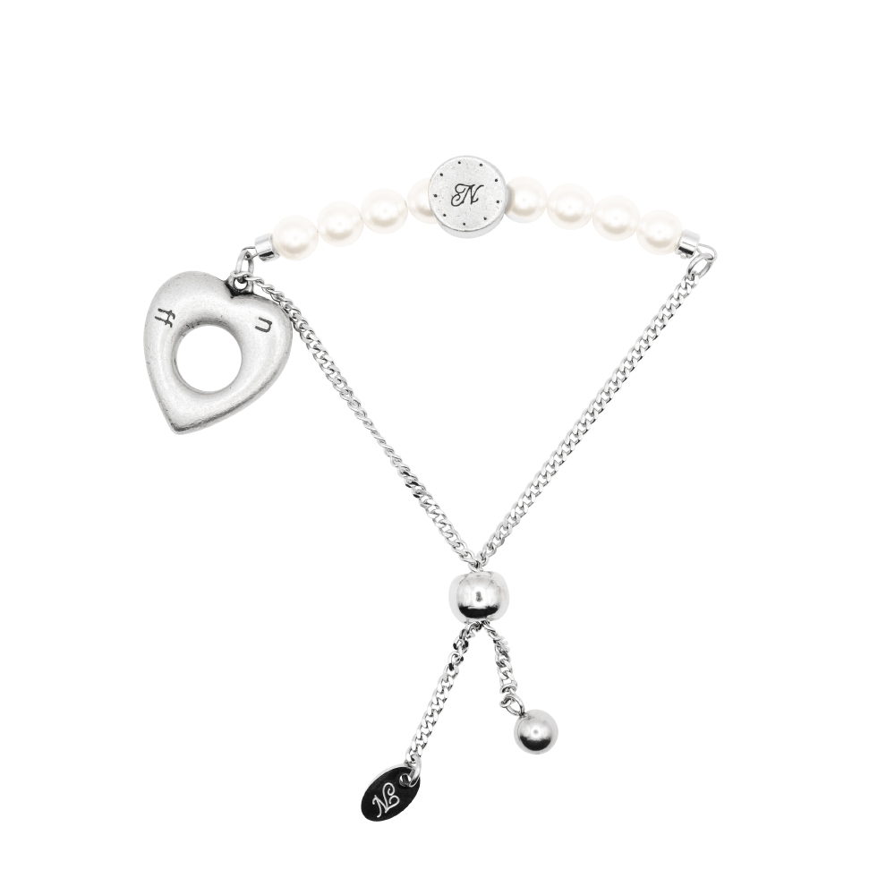 heart pearl bracelet