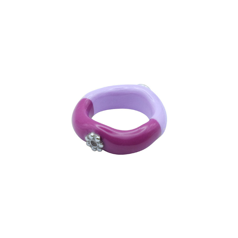 half color ring-purple
