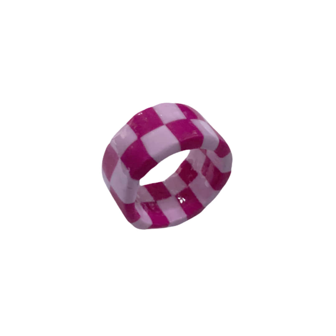 chess ring_ hot pink