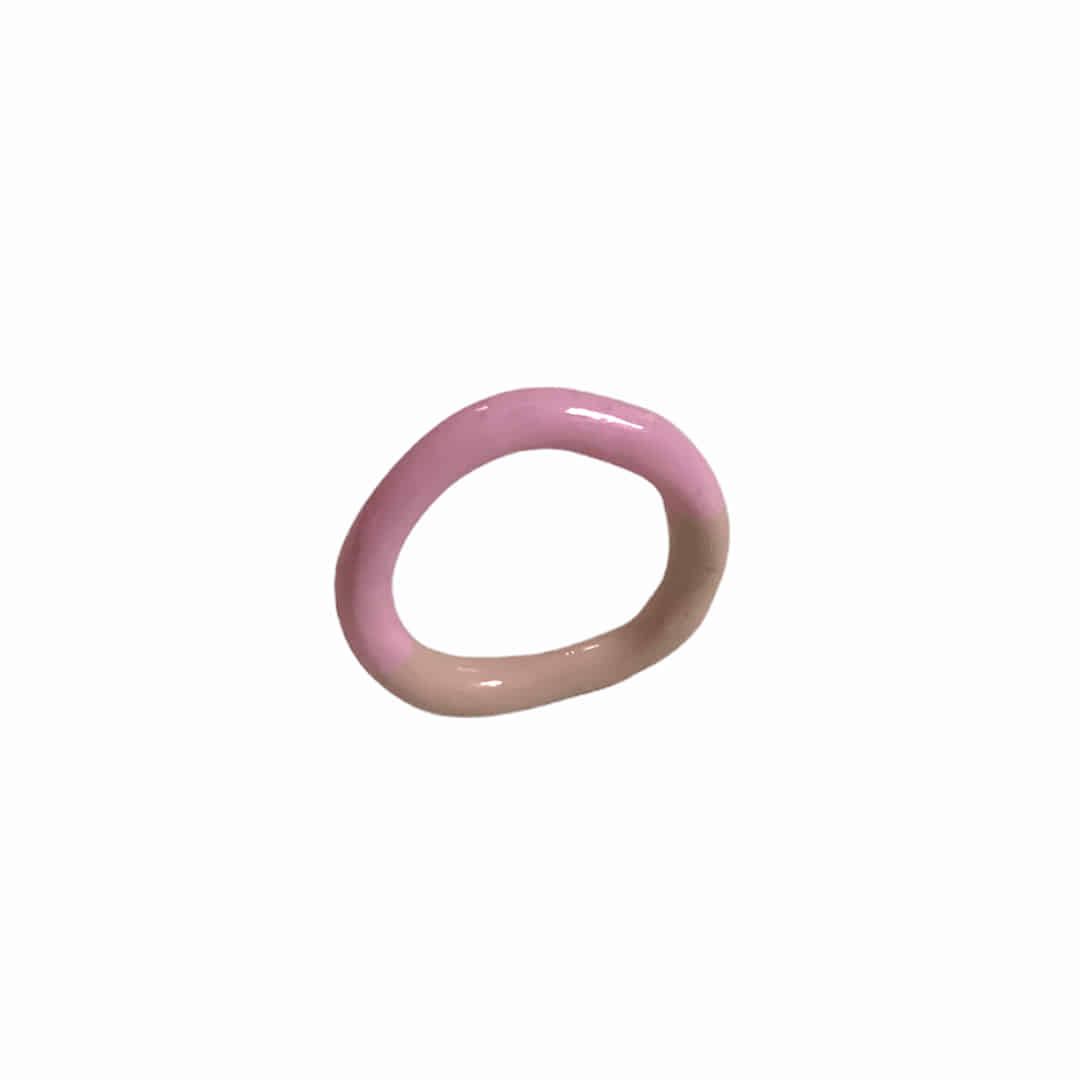 half pink ring