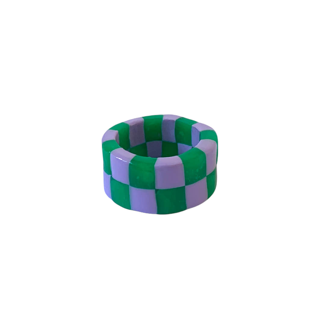 chess ring_lilac green