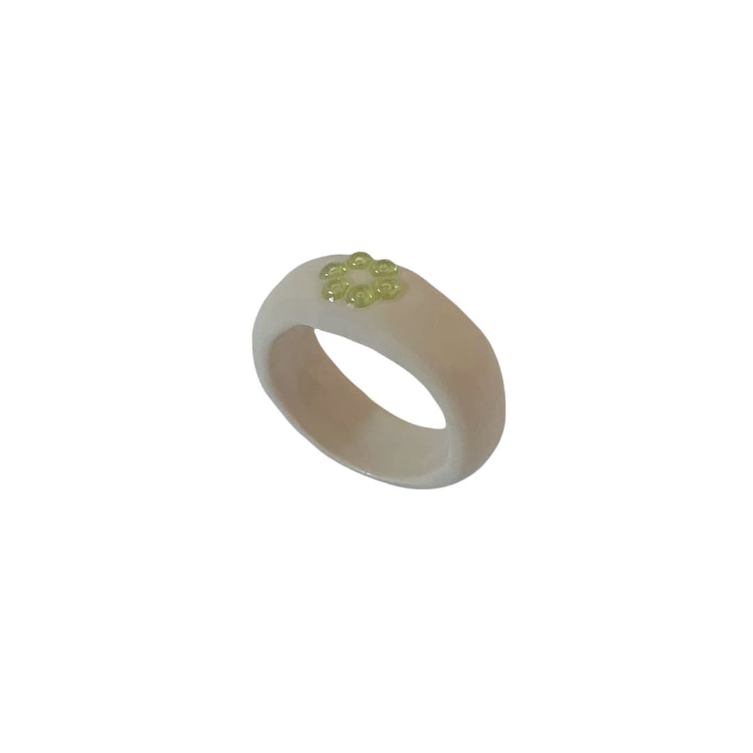 green grape beads ring