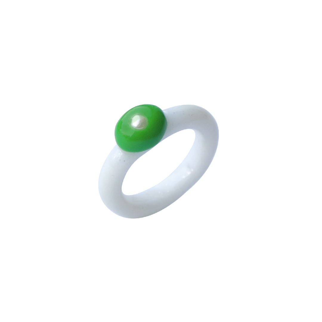 Lucky Green Ring _ Dot