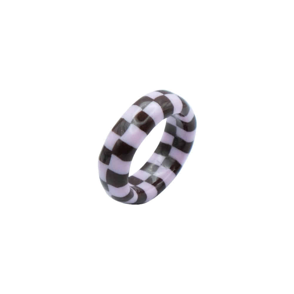 chess ring-pink brown