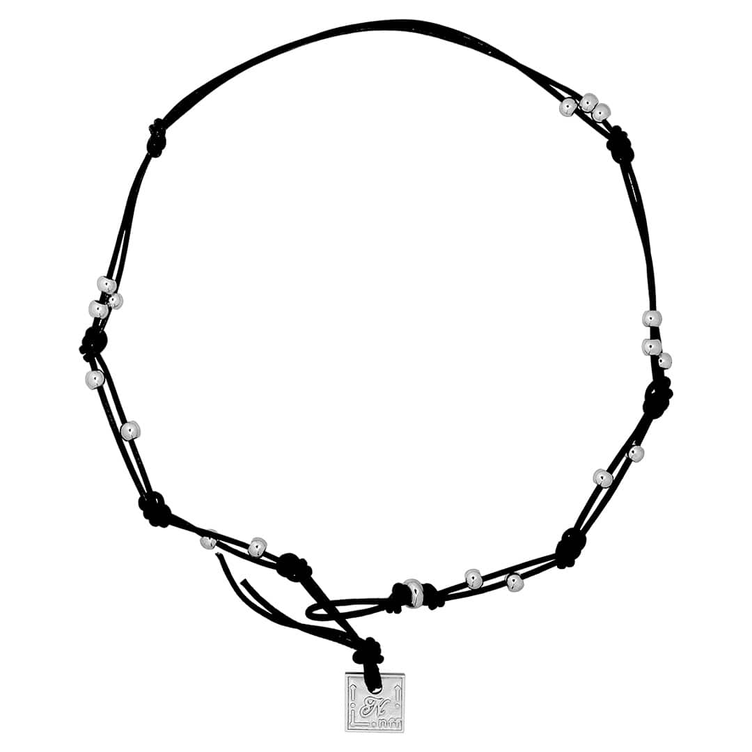 layered leather necklace