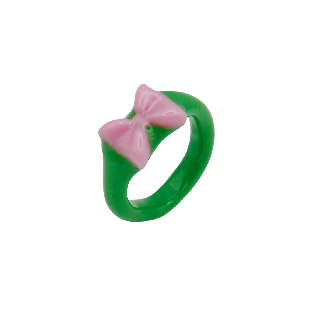 promise ribbon ring-green
